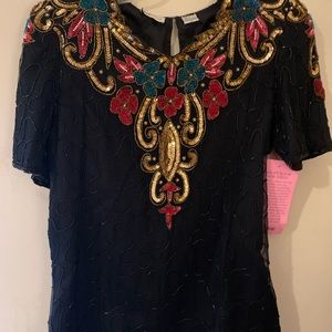 Vintage Evening Rainbow Top